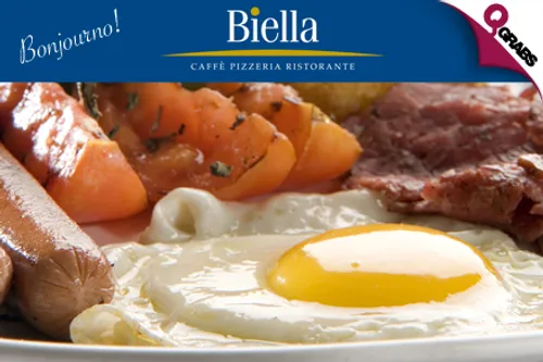 Bonjourno! For QR24 get QR50 worth of Breakfast fare at Biella!